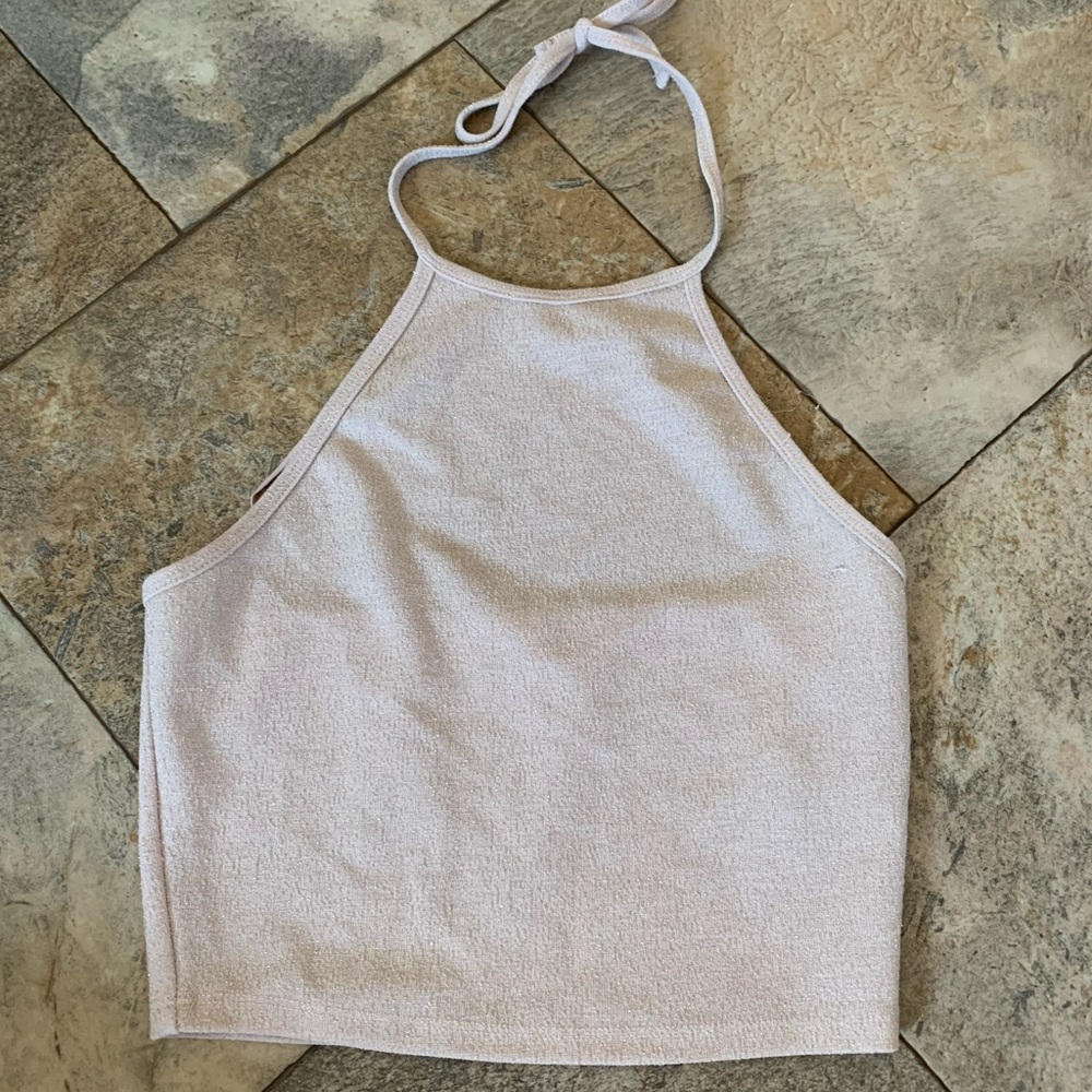 Pink Tie-up Crop Top